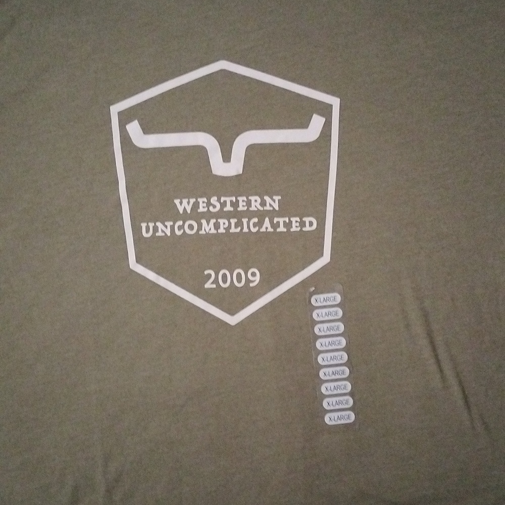 Kimes ranch men's military green tee shirt